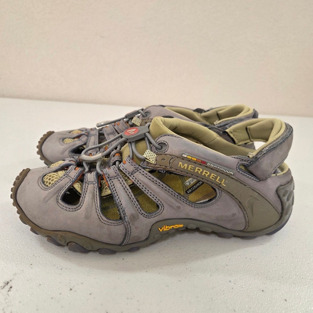 Merrell Continuum Chameleon Arc Wind Hiking Sandals Gray Vibram Womens 9
